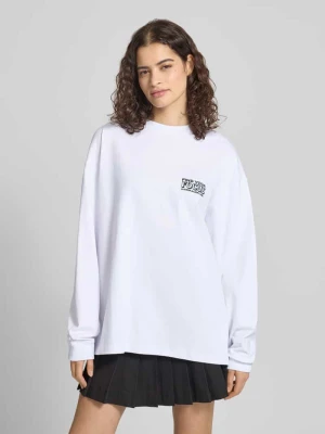 Bluzka z długim rękawem o kroju oversized z nadrukiem z napisem Karo Kauer