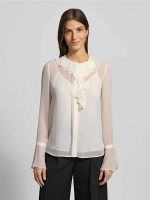 Bluzka z długim rękawem o kroju regular fit z czystego jedwabiu Max Mara Studio