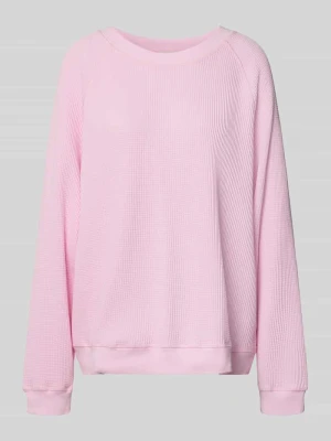Bluza z fakturowanym wzorem model 'USCOW' American Vintage Jasnoróżowy