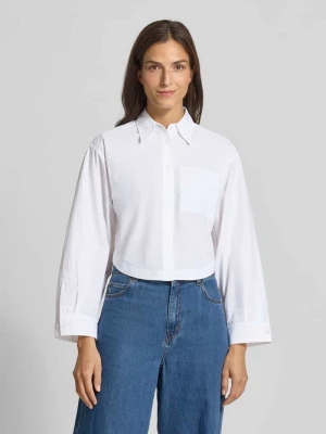 Bluzka z długim rękawem o kroju regular fit z czystej bawełny model ‘BOSKOTA’ Boss Orange