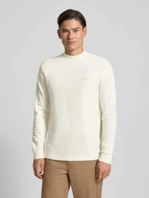 Bluzka z długim rękawem o kroju regular fit z czystej bawełny model ‘EXPLORER’ Boss Orange