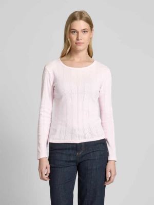 Bluzka z długim rękawem o kroju regular fit z czystej bawełny model ‘LISA’ Vero Moda