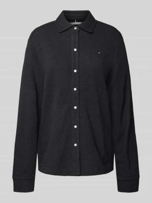 Bluzka z długim rękawem o kroju regular fit z czystej bawełny Tommy Hilfiger