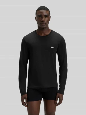 Bluzka z długim rękawem o kroju regular fit z czystej bawełny w zestawie 3 szt. Boss