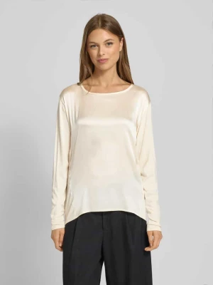 Bluzka z długim rękawem o kroju regular fit z czystej wiskozy Boss