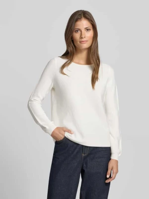 Bluzka z długim rękawem o kroju regular fit z imitacji dzianiny z czystej bawełny Christian Berg Woman