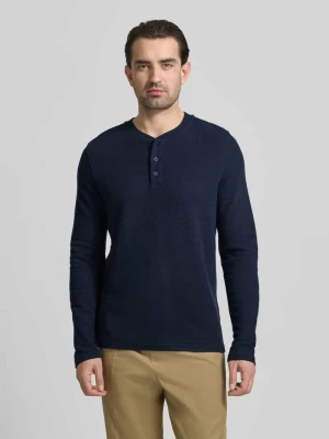 Bluzka z długim rękawem o kroju regular fit z listwą guzikową MCNEAL