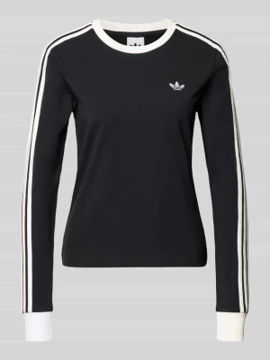 Bluzka z długim rękawem o kroju regular fit z mieszanki bawełny adidas Originals
