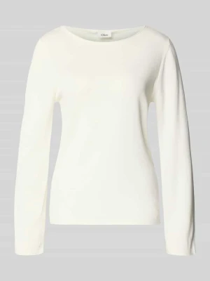 Bluzka z długim rękawem o kroju regular fit z mieszanki bawełny i wiskozy s.Oliver RED LABEL