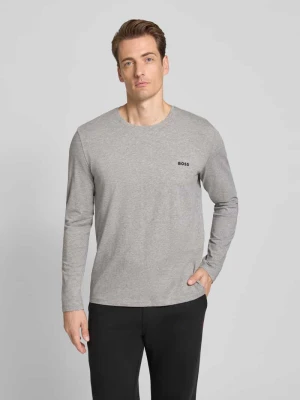 Bluzka z długim rękawem o kroju regular fit z mieszanki bawełny model ‘MIX&MATCH’ Boss