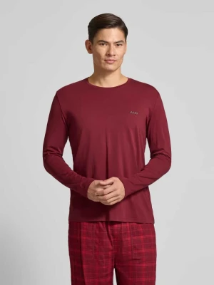 Bluzka z długim rękawem o kroju regular fit z mieszanki bawełny model ‘MIX&MATCH’ Boss