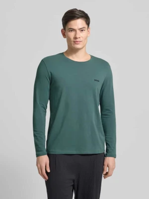 Bluzka z długim rękawem o kroju regular fit z mieszanki bawełny model ‘MIX&MATCH’ Boss