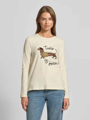 Bluzka z długim rękawem o kroju regular fit z mieszanki bawełny model ‘RENOIR’ Weekend Max Mara