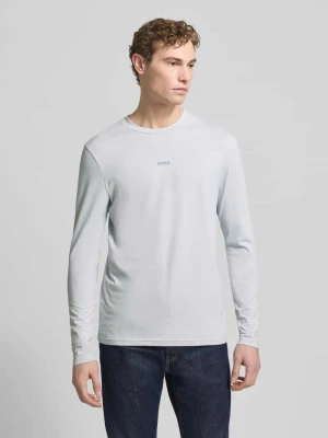 Bluzka z długim rękawem o kroju regular fit z mieszanki bawełny model ‘TCHARK’ Boss Orange