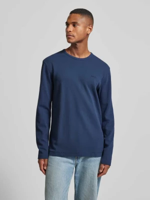 Bluzka z długim rękawem o kroju regular fit z mieszanki bawełny model ‘TEMPESTO’ Boss Orange