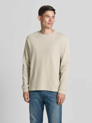 bluzka z długim rękawem o kroju regular fit z mieszanki bawełny model 'WE-TEMPEST' Boss Orange