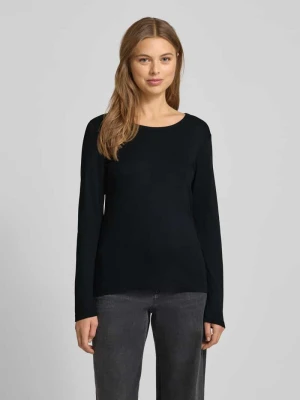 Bluzka z długim rękawem o kroju regular fit z mieszanki bawełny Tom Tailor