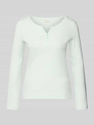 Bluzka z długim rękawem o kroju regular fit z mieszanki bawełny Tom Tailor