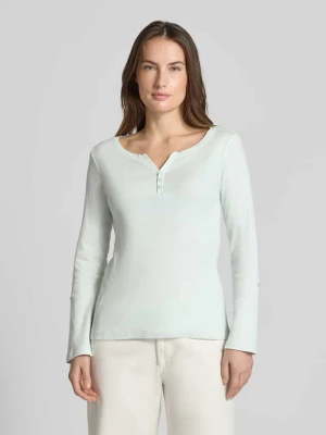 Bluzka z długim rękawem o kroju regular fit z mieszanki bawełny Tom Tailor