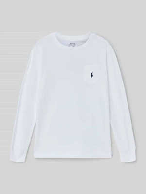 Bluzka z długim rękawem o kroju regular fit z mieszanki dżerseju i bawełny Polo Ralph Lauren Kids