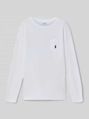 Bluzka z długim rękawem o kroju regular fit z mieszanki dżerseju i bawełny Polo Ralph Lauren Teens