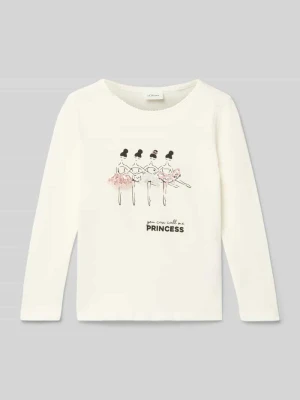 Bluzka z długim rękawem o kroju regular fit z mieszanki dżerseju i bawełny s.Oliver RED LABEL