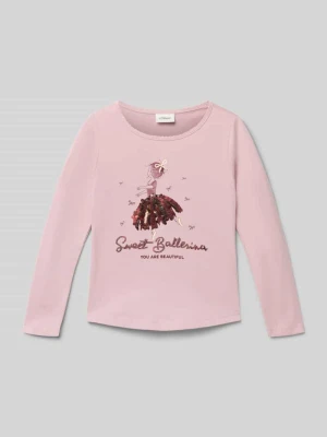 Bluzka z długim rękawem o kroju regular fit z mieszanki dżerseju i bawełny s.Oliver RED LABEL