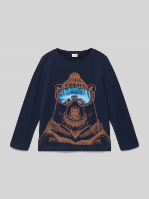 Bluzka z długim rękawem o kroju regular fit z mieszanki dżerseju i bawełny s.Oliver RED LABEL