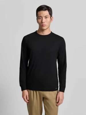 Bluzka z długim rękawem o kroju regular fit z mieszanki dżerseju i bawełny Tom Tailor