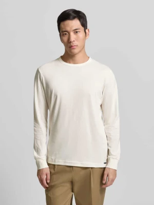 Bluzka z długim rękawem o kroju regular fit z mieszanki dżerseju i bawełny Tom Tailor