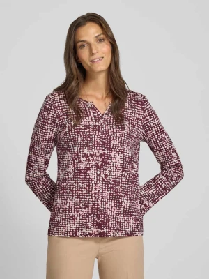 Bluzka z długim rękawem o kroju regular fit z mieszanki dżerseju i bawełny Tom Tailor