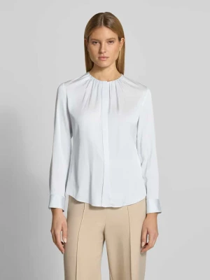 Bluzka z długim rękawem o kroju regular fit z mieszanki jedwabiu model 'BANORAH' Boss