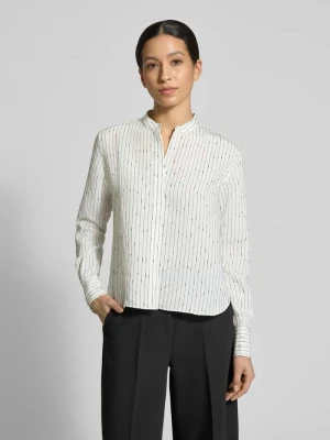 Bluzka z długim rękawem o kroju regular fit z mieszanki modalu model ‘BERTYNA’ Boss