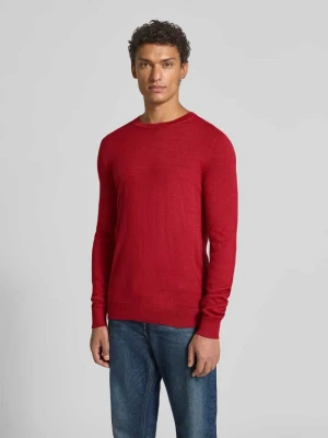 Sweter o kroju regular fit z mieszanki wełny Christian Berg Men