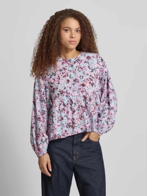 Bluzka z długim rękawem o kroju regular fit z mieszanki wiskozy i bawełny Marc O'Polo DENIM