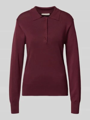Bluzka z długim rękawem o kroju regular fit z mieszanki wiskozy model ‘Katie’ FREE/QUENT