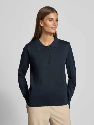 Bluzka z długim rękawem o kroju regular fit z mieszanki wiskozy model ‘Katie’ FREE/QUENT