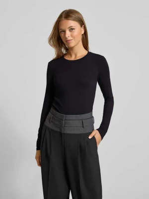 Bluzka z długim rękawem o kroju regular fit z mieszanki wiskozy model ‘MULTI’ Weekend Max Mara