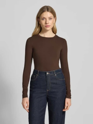 Bluzka z długim rękawem o kroju regular fit z mieszanki wiskozy model ‘MULTI’ Weekend Max Mara