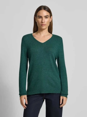 Bluzka z długim rękawem o kroju regular fit z mieszanki wiskozy model ‘Viril’ Vila