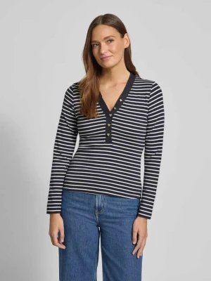 Bluzka z długim rękawem o kroju regular fit z obszyciem falbanami Zero