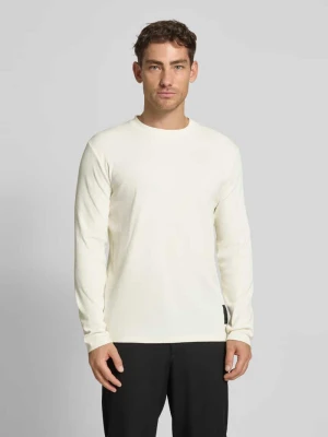 Bluzka z długim rękawem o kroju regular fit z prążkowanej mieszanki bawełny Tom Tailor Denim