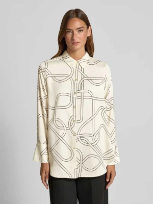 Bluzka z długim rękawem o kroju regular fit z satyny s.Oliver BLACK LABEL