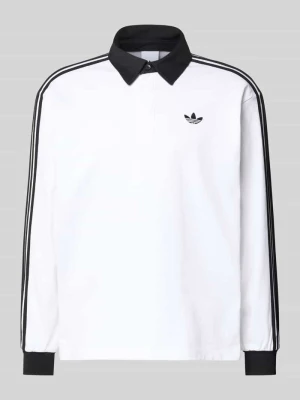 Bluzka z długim rękawem o kroju regular fit z wyhaftowanym logo adidas Originals