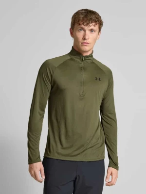 Bluzka z długim rękawem o kroju regular fit z zamkiem błyskawicznym model ‘Tech’ Under Armour