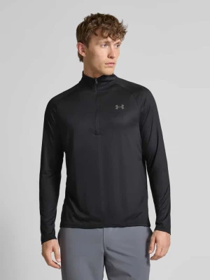 Bluzka z długim rękawem o kroju regular fit z zamkiem błyskawicznym model ‘Tech’ Under Armour