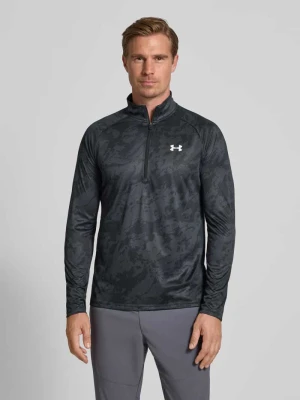 Bluzka z długim rękawem o kroju regular fit z zamkiem błyskawicznym model ‘Tech’ Under Armour