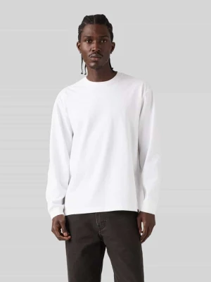 Bluzka z długim rękawem o kroju relaxed fit z czystej bawełny Levi's Biały