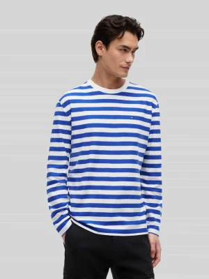 Bluzka z długim rękawem o kroju relaxed fit z czystej bawełny Tommy Jeans Niebieski