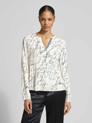 Bluzka z długim rękawem o kroju relaxed fit z czystej wiskozy s.Oliver BLACK LABEL